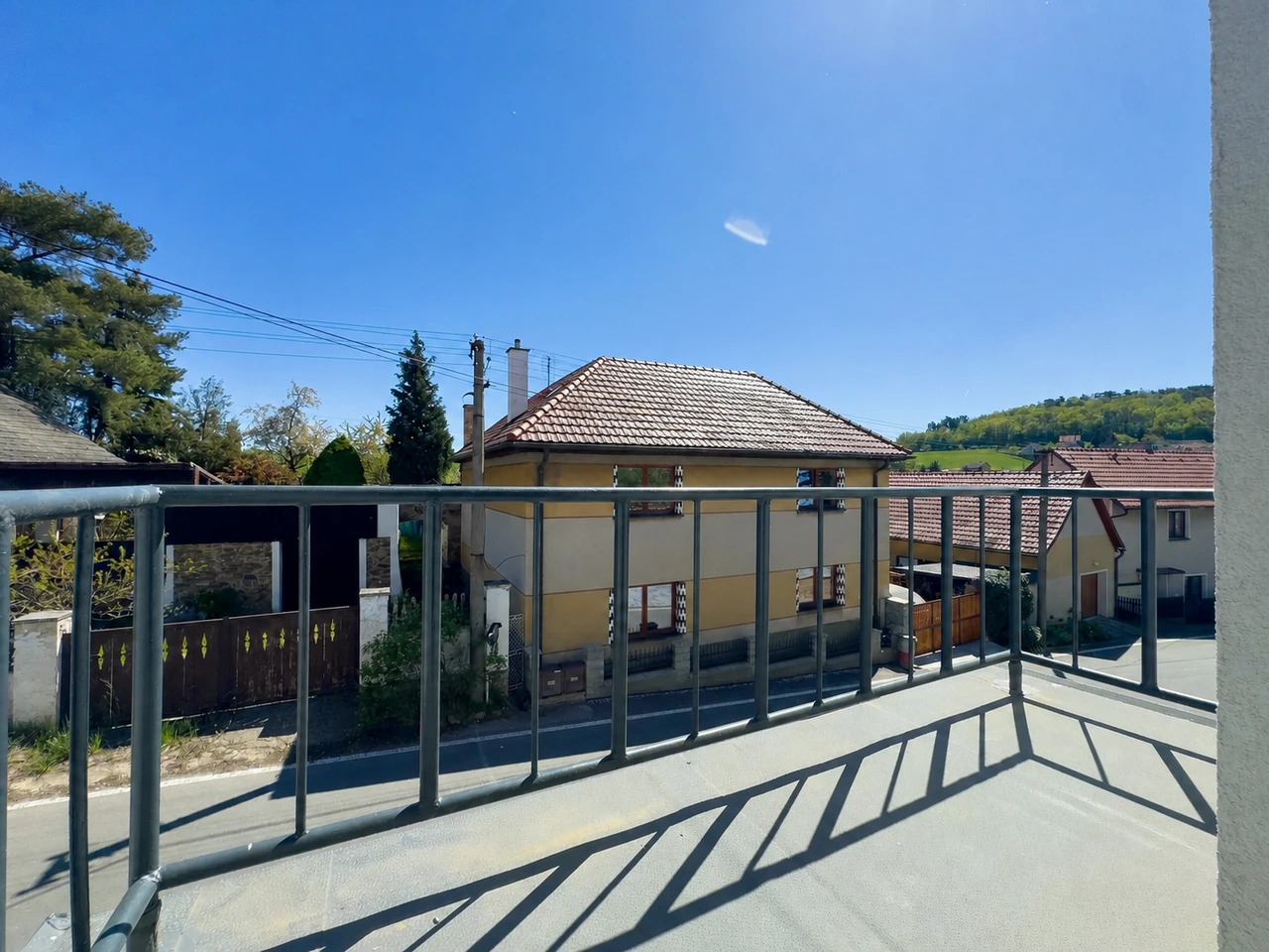 Balkon bytu v Otmíčích